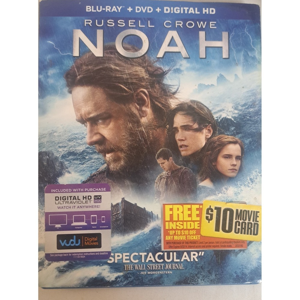 Noah Blu-ray + DVD 2-Disc Combo Pack Russell Crowe Emma Watson 2014